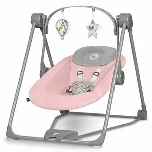 Электронные качели детские для новорождённых Lionelo Otto Pink -электрокачели