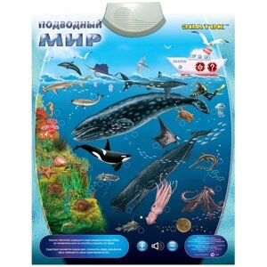 Электронный плакат Знаток Подводный мир PL-09-WW, 3 шт.