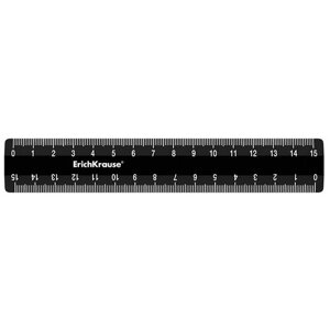 ErichKrause Линейка Classic 15 см, 53872, черный
