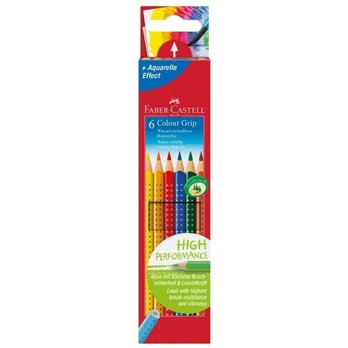Faber-Castell Цветные карандаши Grip 2001 6 цветов (112406) разноцветный от компании М.Видео - фото 1