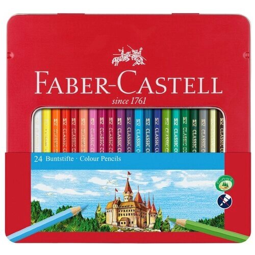 Faber-Castell Цветные карандаши Замок 24 цвета (115824) разноцветный от компании М.Видео - фото 1