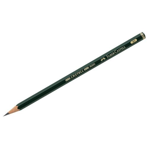 Faber-Castell Карандаш чернографитный Castell 9000 3H (119013) зеленый от компании М.Видео - фото 1