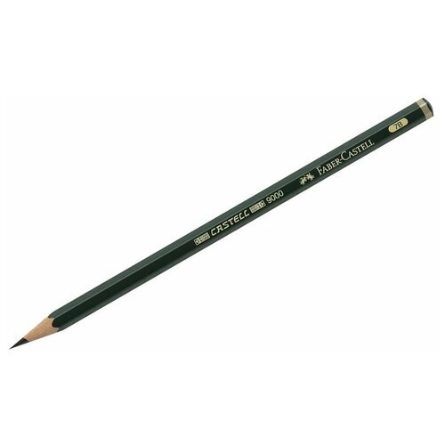 Faber-Castell Карандаш чернографитный Castell 9000 7B (119007) зеленый от компании М.Видео - фото 1