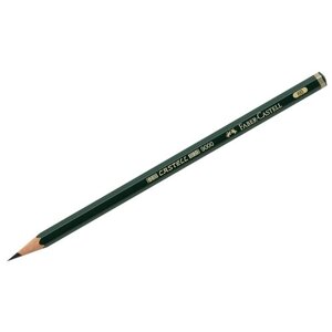 Faber-Castell Карандаш чернографитовый Castell 9000 6B (119006) зеленый