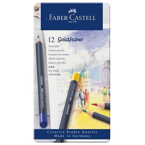 Faber-Castell Карандаши цветные Goldfaber, 12 цветов (114712) от компании М.Видео - фото 1