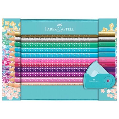 Faber-Castell Карандаши цветные Sparkle, 20 цветов + точилка, 201641 от компании М.Видео - фото 1