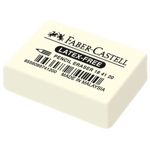 Faber-Castell Ластик 184120 белый, 1 шт от компании М.Видео - фото 1