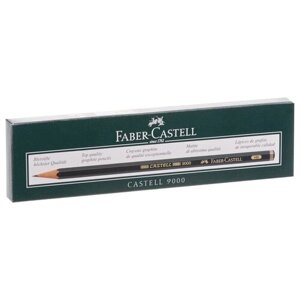 Faber-Castell Набор чернографитных карандашей Castell 9000 HB 12 шт. (119000)