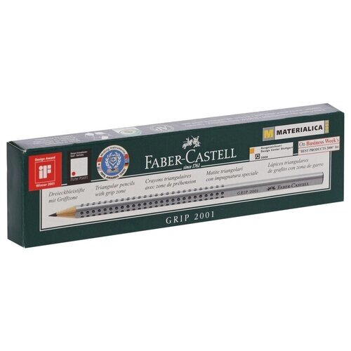 Faber-Castell Набор чернографитных карандашей Grip 2001 HB 12 шт. (117000) от компании М.Видео - фото 1