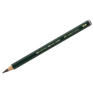 Faber-Castell Набор карандашей чернографитных 9000 Jumbo 4B, 6 шт (119304) зелeный