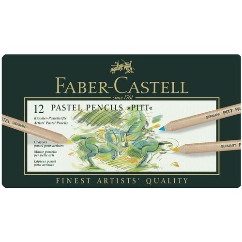 Faber-Castell Пастельные карандаши Pitt 12 цветов (112112) от компании М.Видео - фото 1