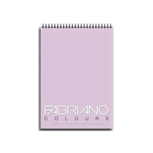 Fabriano Блокнот для зарисовок "Colours" 80г/м2 А4 Лаванда 100л спираль по короткой стороне sela