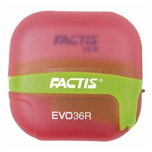Factis EVO36R_red Ластик factis с точилкой, ластик мягкий из синтетического каучука, размер 39,5х23,5х9,2 мм factis от компании М.Видео - фото 1