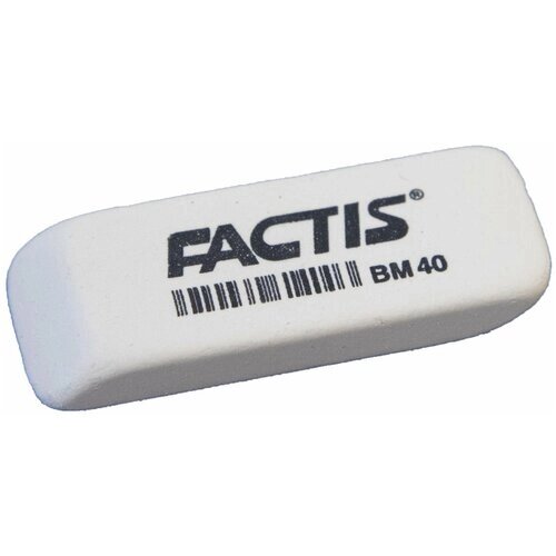 FACTIS Ластик factis bm 40 , 52х20х7 мм, белый, прямоугольный, скошенные края, синтетический каучук, cnfbm40, 40 шт. от компании М.Видео - фото 1