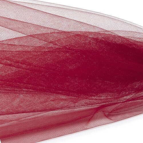 Фатин Кристалл средней жесткости блестящий арт. K. TRM шир. 300см, 100% полиэстер цв. 53 К уп. 5м - красный от компании М.Видео - фото 1