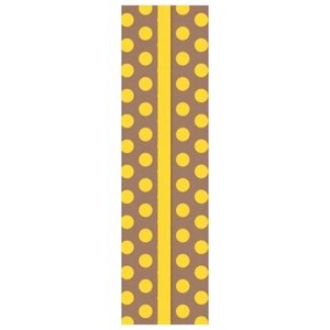 Феникс+канцтовары) Закладка для книг картонная "Желтый горох"