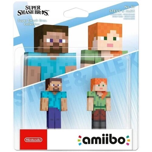 Фигурка Amiibo Super Smash Bros. - Minecraft (Steve & Alex №89) от компании М.Видео - фото 1