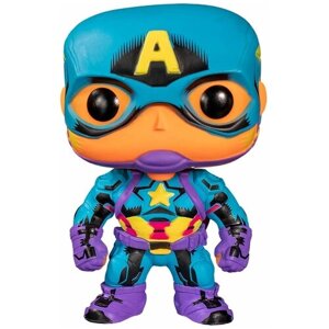 Фигурка Funko POP! Bobble Marvel Black Light Captain America (Exc) 48845