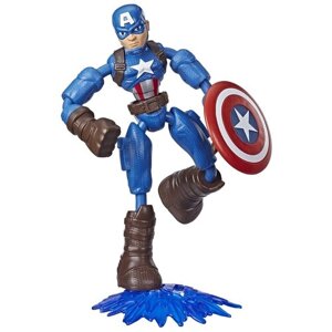 Фигурка Hasbro Bend And Flex: Avengers Капитан Америка E7869, 15 см