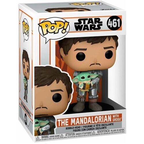 Фигурка POP! Звездные войны Мандалорец с Грогу Star Wars №461 (12,5 см) от компании М.Видео - фото 1