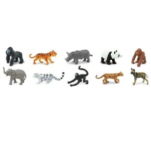 Фигурки Safari Ltd Вымирающие виды животных Земли 100109, 10 шт.