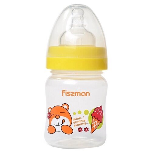 FISSMAN Детская бутылочка для кормления пластиковая Фиолетовая 120мл / 14см от компании М.Видео - фото 1