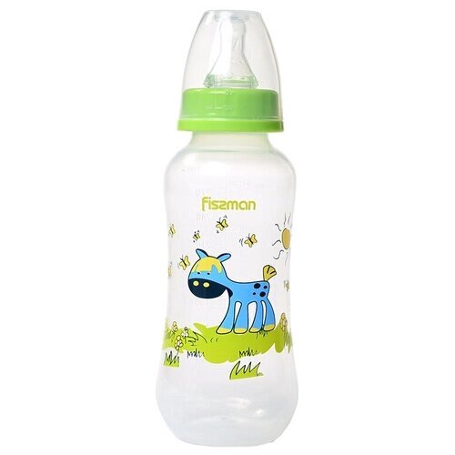 FISSMAN Детская бутылочка для кормления пластиковая Фиолетовая 300мл от компании М.Видео - фото 1