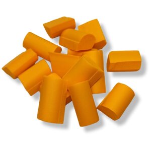 Фоам чанкс добавка к слаймам 200 мл, цвет Оранжевый, Foam chunks