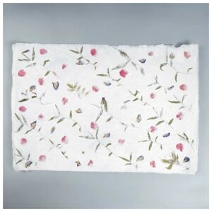 Frau Liebe Бумага ручной работы с цветами и травами "Разнотравье" 55х80 см