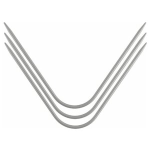 Gamma Спицы для вязания, изогнутые, с тефлоновым покрытием, d = 3 мм, 20x5 см, 3 шт