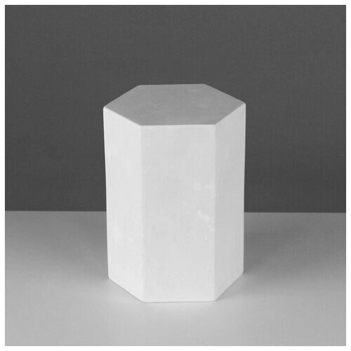 Геометрическая фигура призма шестигранная, 20 см (гипсовая)./В упаковке шт: 1 от компании М.Видео - фото 1