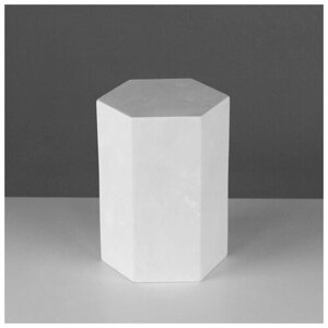 Геометрическая фигура призма шестигранная, 20 см (гипсовая)В упаковке шт: 1