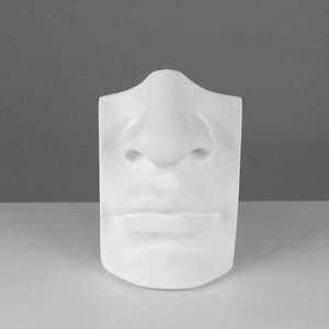 Гипсовая фигура нос с губами Давида, 16 х 11 х 25 см (комплект из 2 шт)