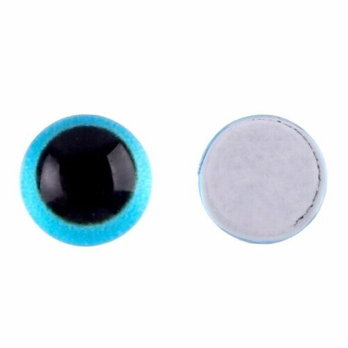 Глаза на клеевой основе, набор 10 шт, размер 1 шт. — 6 мм, цвет голубой от компании М.Видео - фото 1