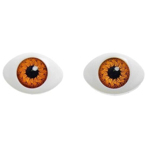 Глаза набор из 8 шт. размер радужки — 12 мм цвет карий от компании М.Видео - фото 1