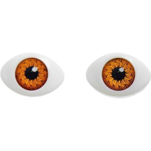 Глаза, набор из 8 шт, размер радужки — 12 мм, цвет карий от компании М.Видео - фото 1