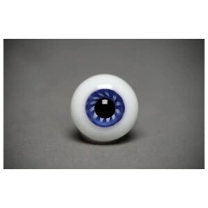 Глаза стеклянные синие 16 мм для кукол Доллмор