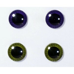 Глаза темно-фиолетовые и темно-зеленые для кукол Pullip (Пуллип) / DAL (Дал) / Byul (Биул), Groove inc