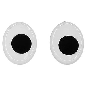 Глазки на клеевой основе, набор 160 шт, размер 1 шт: 1,31 см