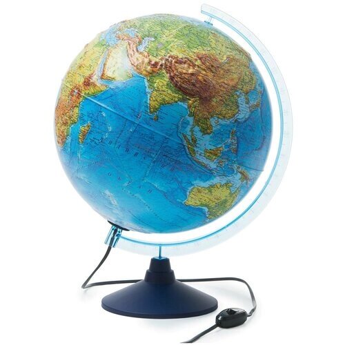 Глобен Интерактивный рельефный глобус Земли D-32см физико-политический с подсветкой. Очки виртуальной реальности (VR) в комплекте. от компании М.Видео - фото 1