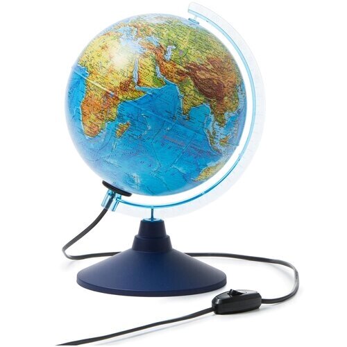 Глобус физико-политический Globen, 21см, с подсветкой на круглой подставке, 281828 от компании М.Видео - фото 1