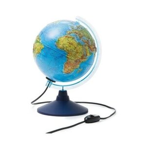 Глобус физико-политический "Глобен", интерактивный, рельефный, диаметр 210 мм, с подсветкой, с очками
