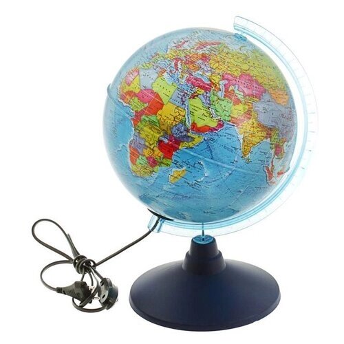 Глобус политический Globen, 21см, с подсветкой на круглой подставке, 281824 от компании М.Видео - фото 1