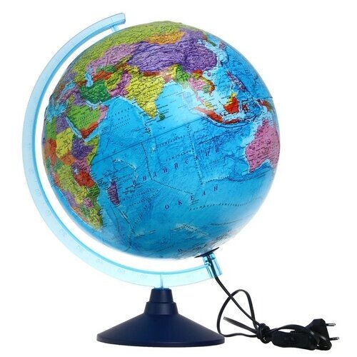 Глобус политический "Глобен", диаметр 250 мм, интерактивный, подсветка от батареек от компании М.Видео - фото 1