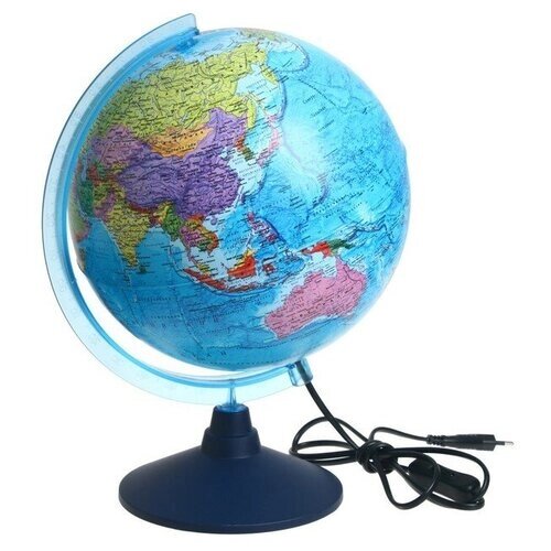 Глобус политический "Глобен", интерактивный, диаметр 250 мм, с подсветкой, с очками от компании М.Видео - фото 1