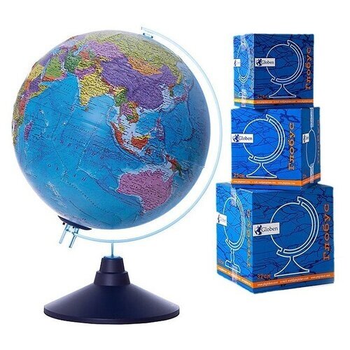 Глобус Земли политический 320мм Рельефный Классик Евро от компании М.Видео - фото 1