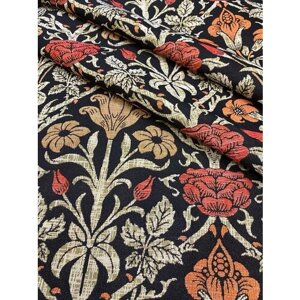 Гобеленовая ткань для рукоделия "Розы и шипы" в стиле У. Морриса. Отрез 170х150 см.