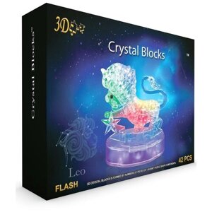 Головоломка 3D "Crystal blocks. Лев", 42 детали