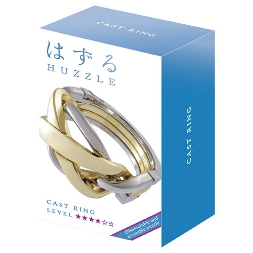 Головоломка Hanayama Huzzle Cast Ring (Кольцо) серебристый/золотистый от компании М.Видео - фото 1