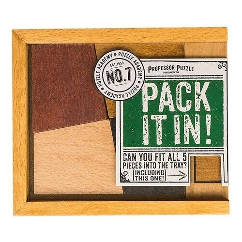 Головоломка Professor Puzzle Puzzle Academy Pack it In! (PA1455) коричневый от компании М.Видео - фото 1